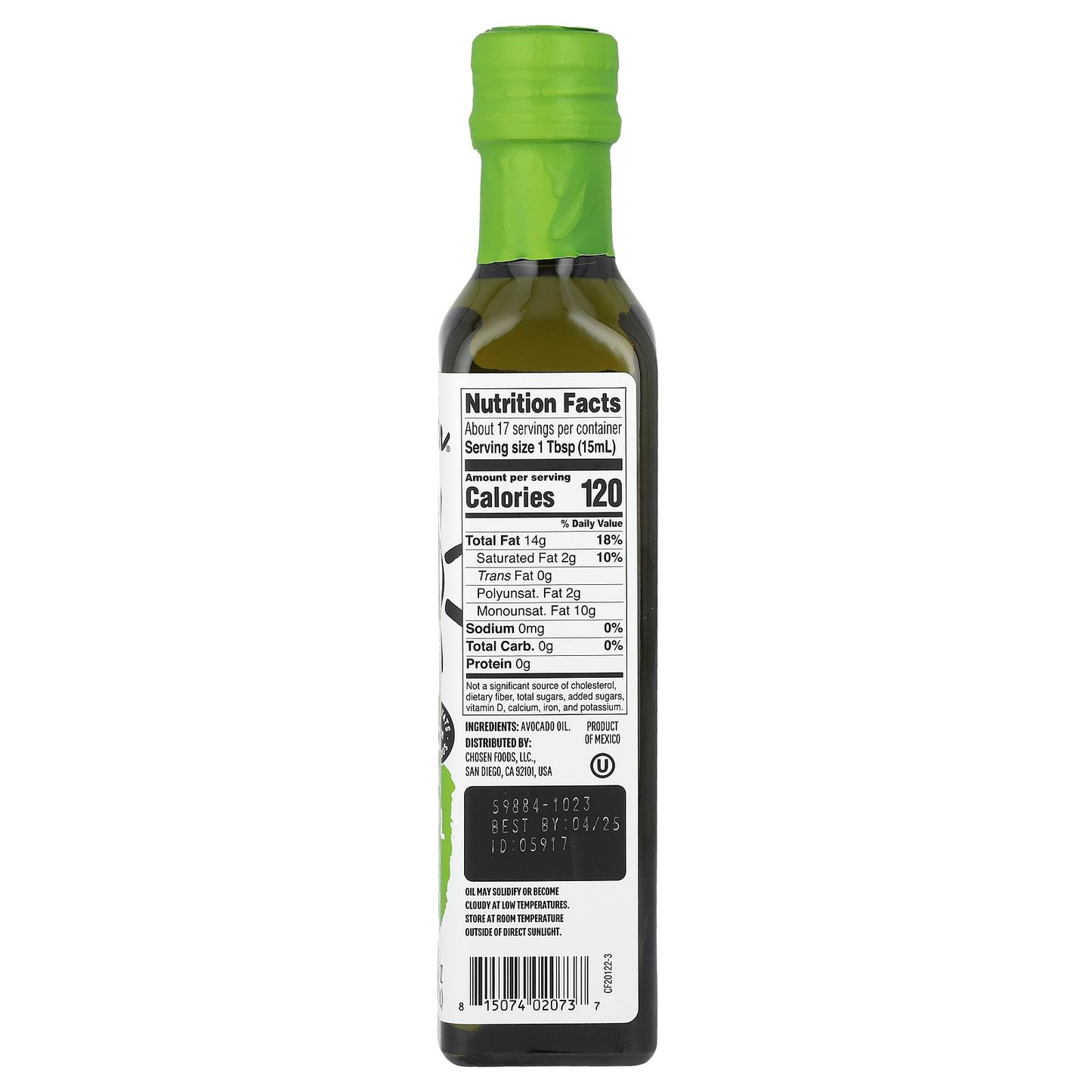 Chosen Foods, 100% Pure Avocado Oil, 8.4 fl oz (250 ml)