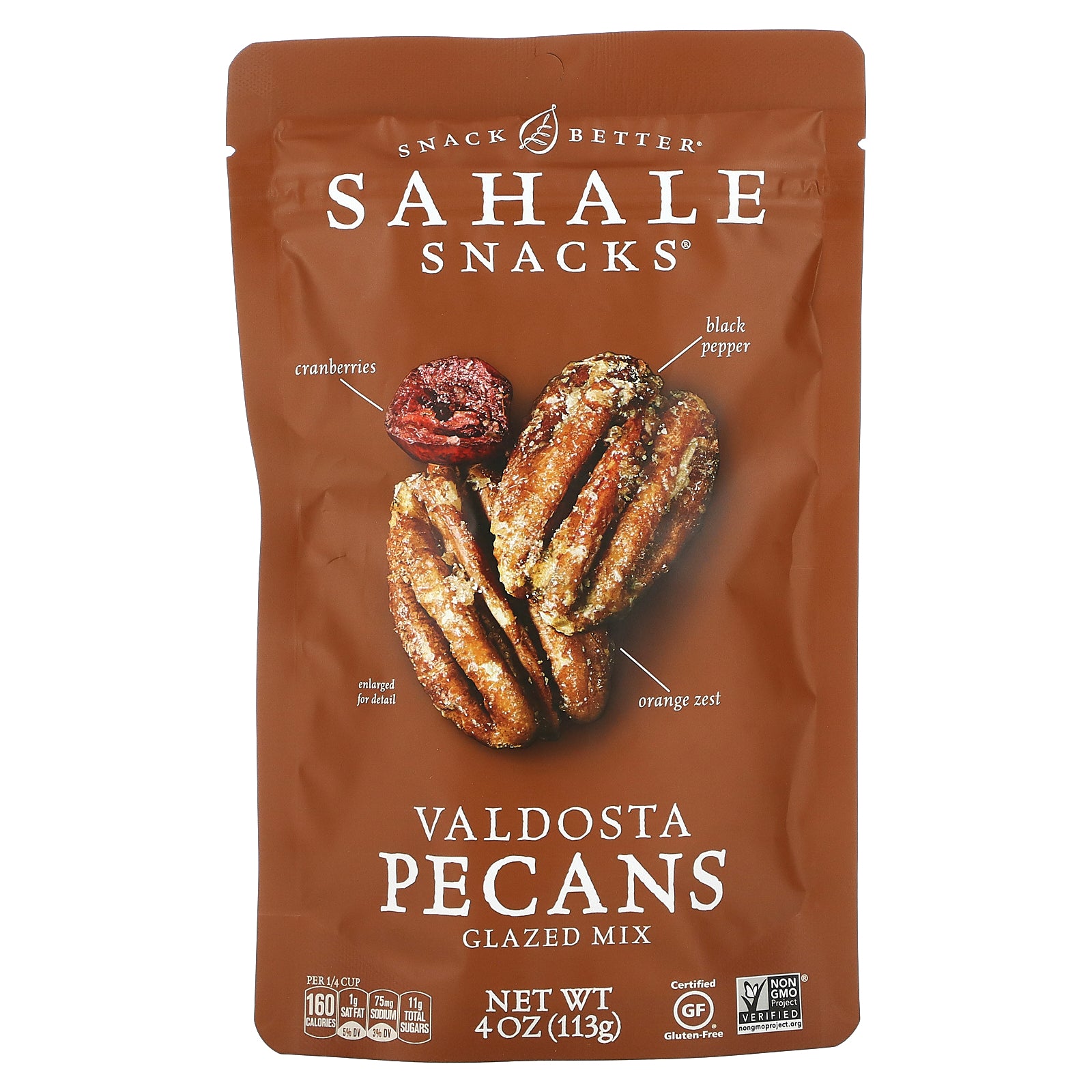 Sahale Snacks, Glazed Mix, Valdosta Pecans, 4 oz (113 g)