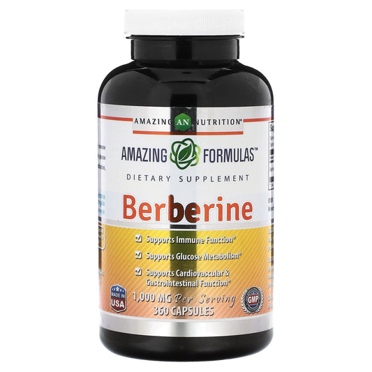Amazing Nutrition, Berberine, 360 Capsules (500 mg per Capsule)