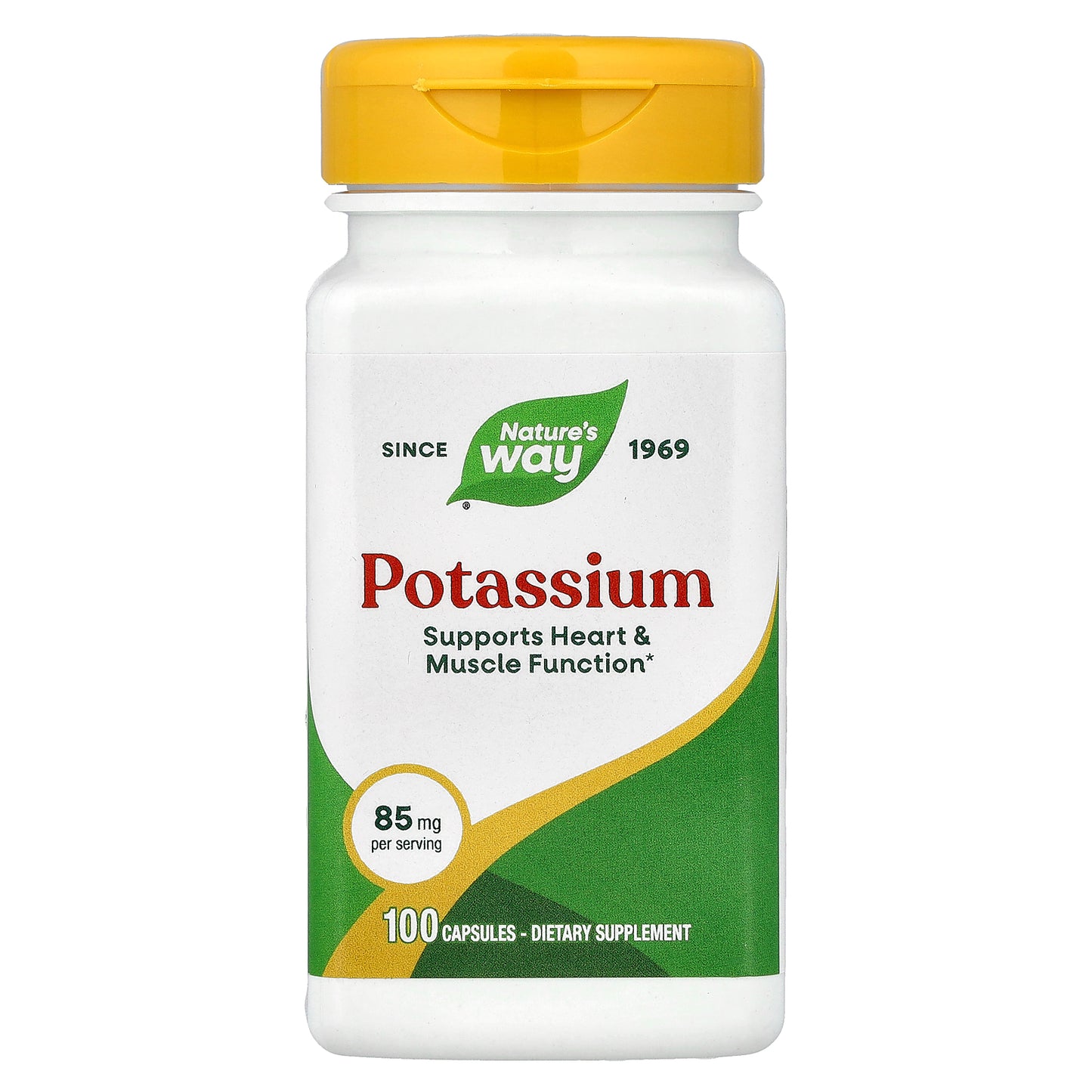 Nature's Way, Potassium, 85 mg, 100 Capsules