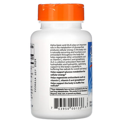 Doctor's Best, Alpha-Lipoic Acid 600, 600 mg, 60 Veggie Caps