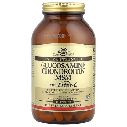 Solgar, Glucosamine Chondroitin MSM with Ester-C®, 180 Tablets