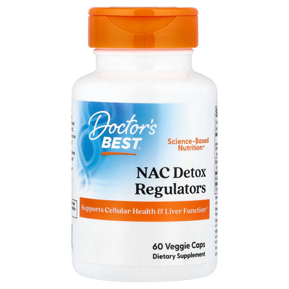 Doctor's Best, NAC Detox Regulators, 60 Veggie Caps