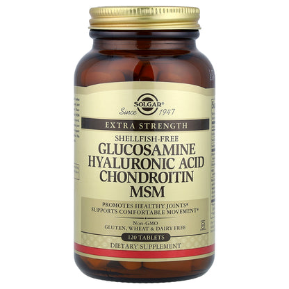 Solgar, Glucosamine Hyaluronic Acid Chondroitin MSM, 120 Tablets