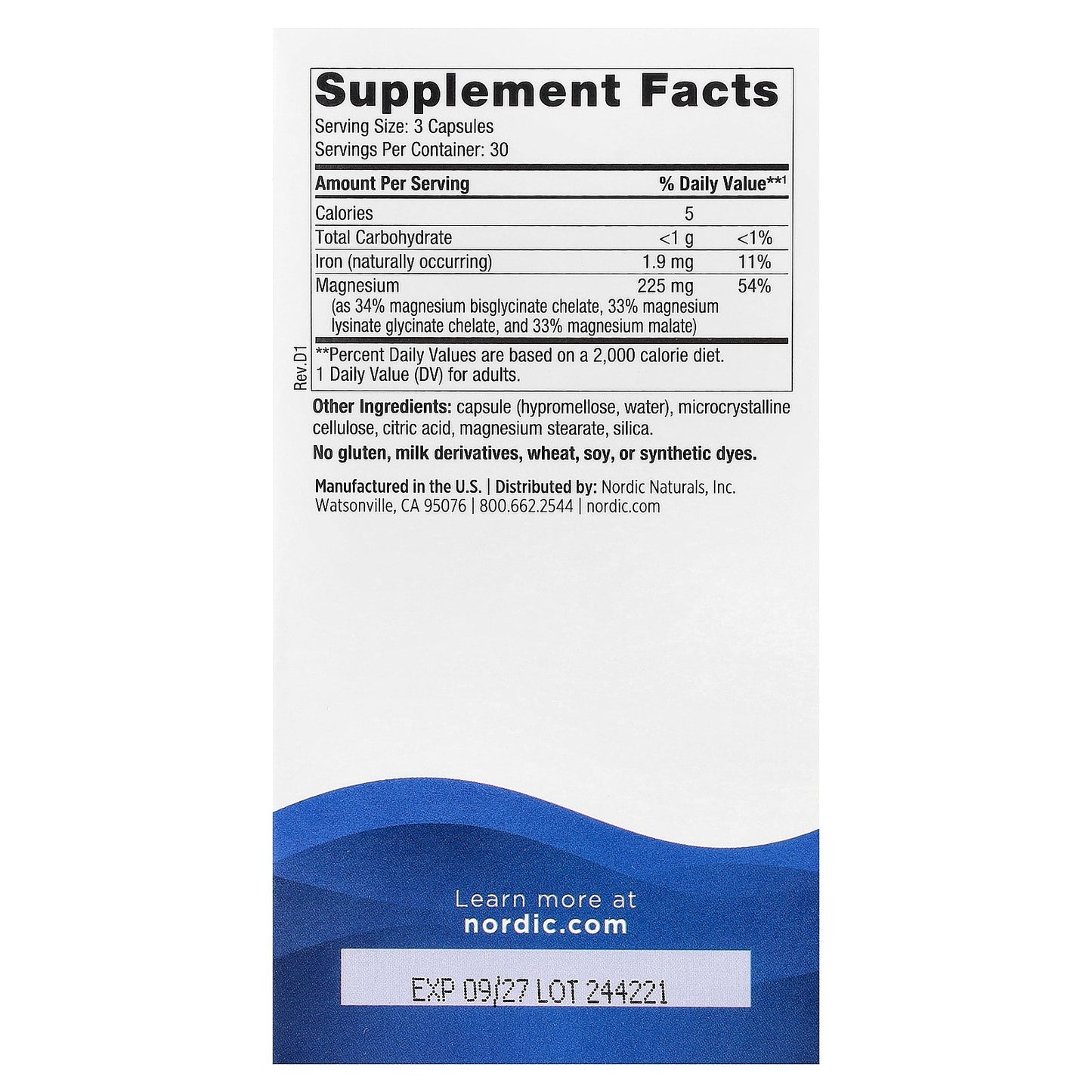 Nordic Naturals, Magnesium Complex, 90 Capsules