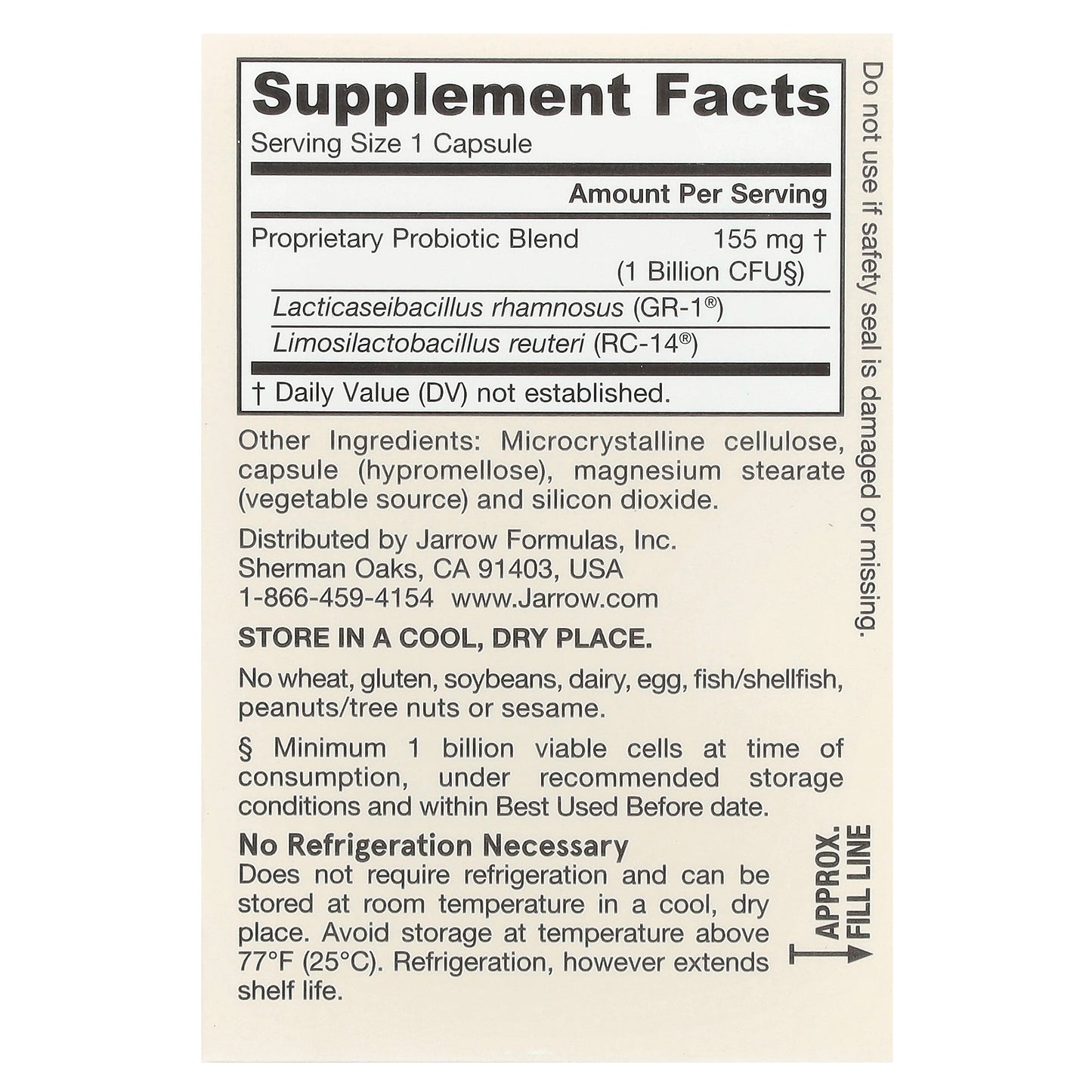 Jarrow Formulas, Vegan Fem Dophilus®, 1 Billion CFU, 30 Veggie Capsules