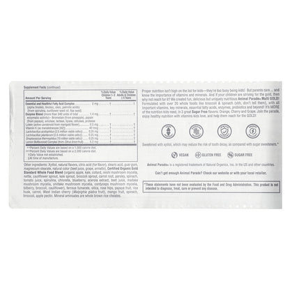 NaturesPlus, Animal Parade Gold®, Children's Chewable Multivitamin Supplement, Cherry, Grape & Orange, 120 Animal-Shaped Tablets