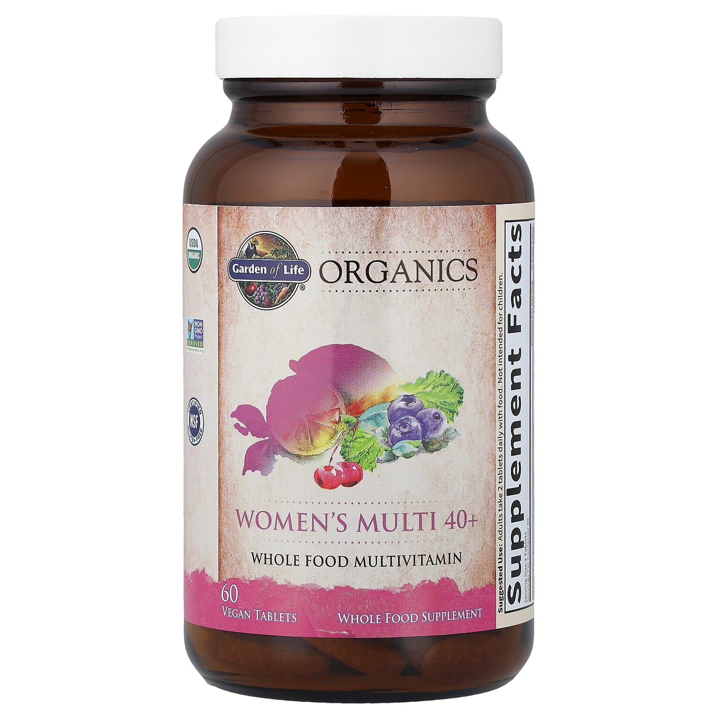 Garden of Life, Organics, Women's Multi 40+, 60 Vegan Tablets
