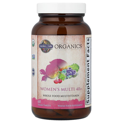Garden of Life, Organics, Women's Multi 40+, 60 Vegan Tablets