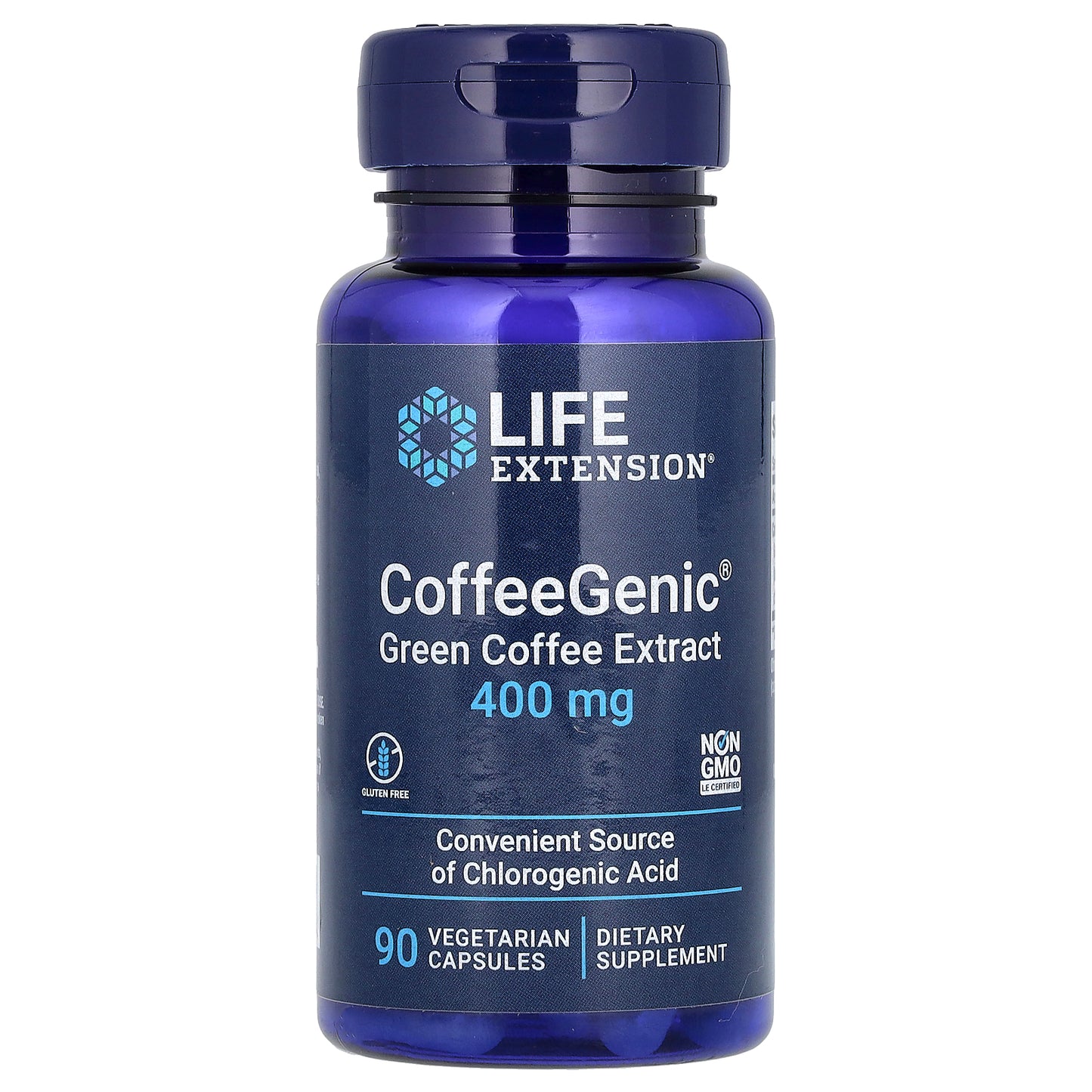 Life Extension, CoffeeGenic, Green Coffee Extract, 400 mg, 90 Vegetarian Capsules