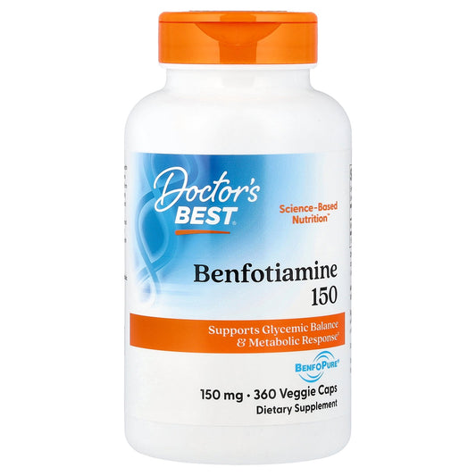 Doctor's Best, Benfotiamine with BenfoPure®, 150 mg, 360 Veggie Caps