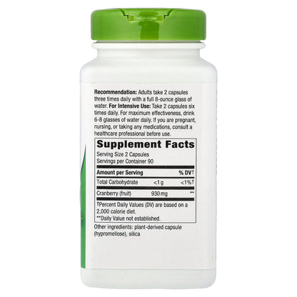 Nature's Way, Cranberry Fruit, 180 Vegan Capsules (465 mg per Capsule)