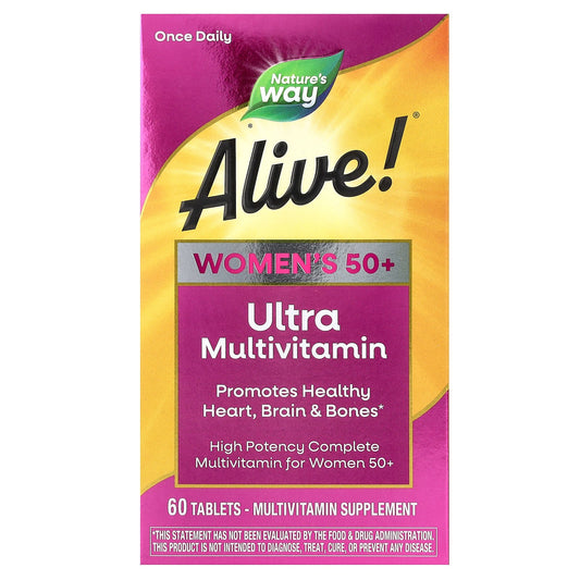 Nature's Way, Alive! Women's 50+ Ultra Multivitamin, 60 Tablets