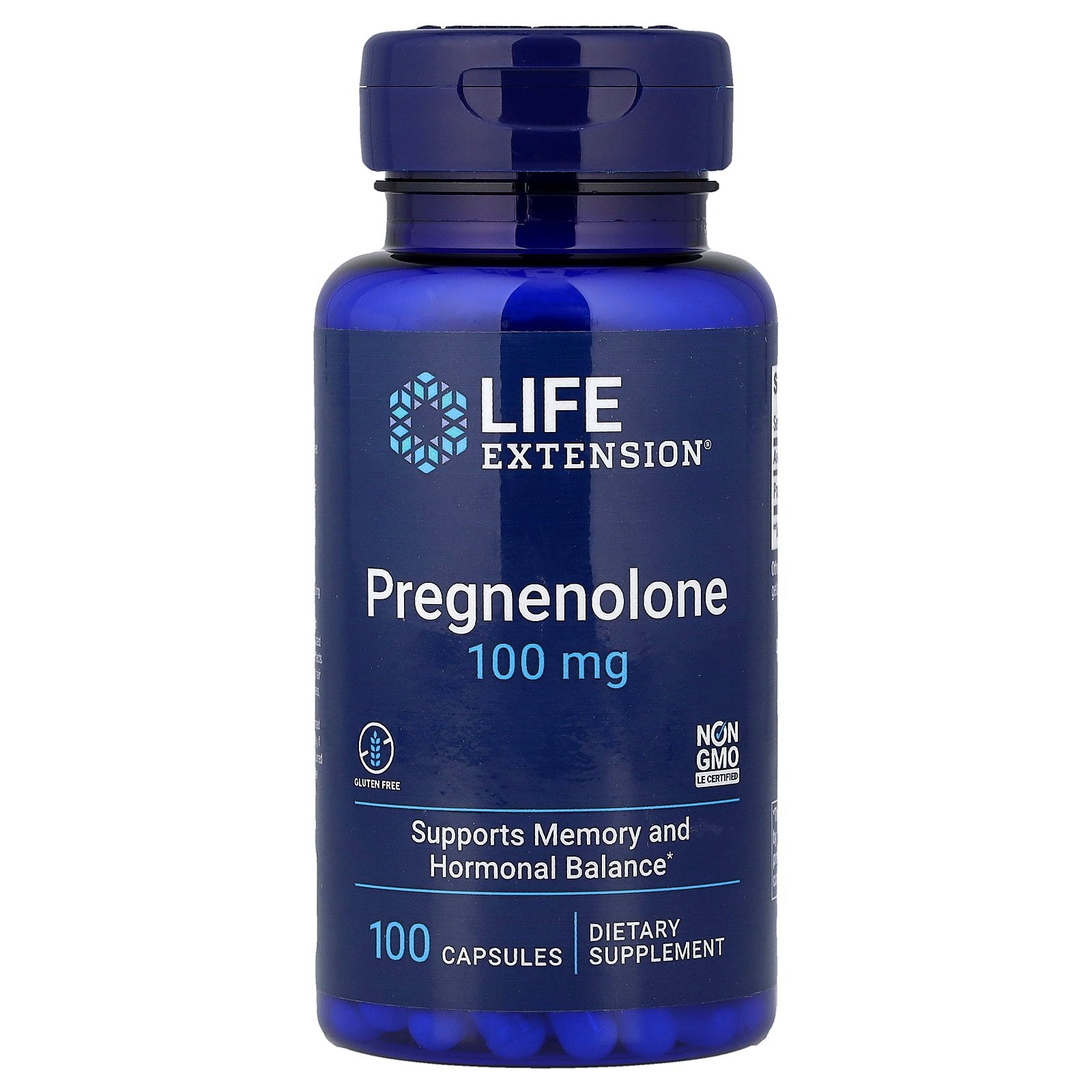 Life Extension, Pregnenolone, 100 mg, 100 Capsules
