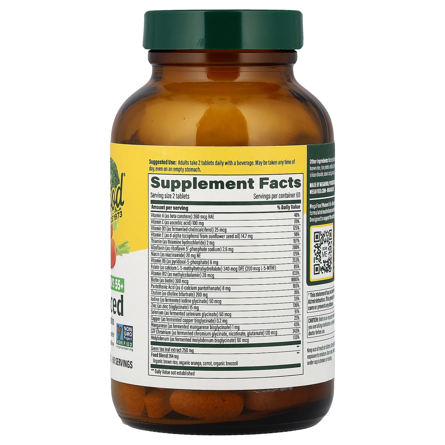 MegaFood, Women's 55+, Advanced Multivitamin, 120 Tablets