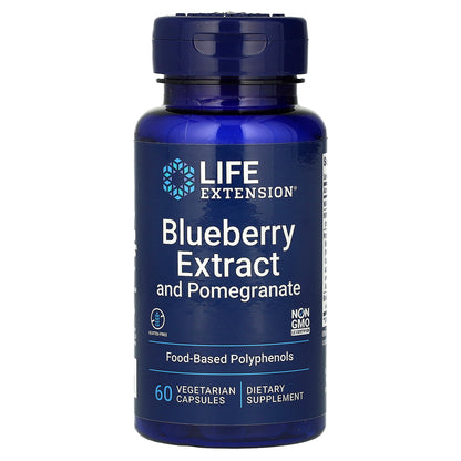 Life Extension, Blueberry Extract and Pomegranate, 60 Vegetarian Capsules