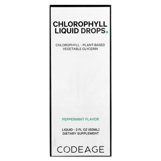Codeage, Chlorophyll Liquid Drops, Peppermint, 2 fl oz (60 ml)
