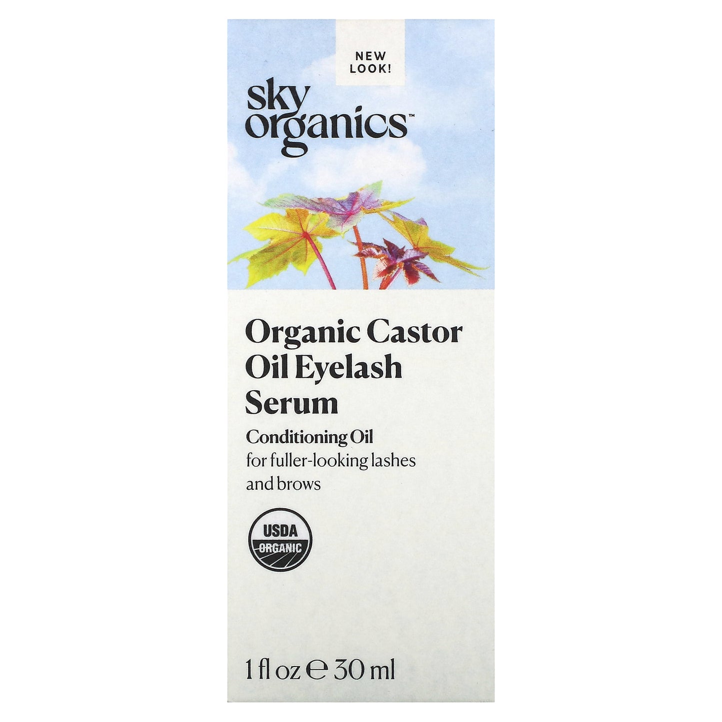 Sky Organics, Organic Castor Oil Eyelash Serum, 1 fl oz (30 ml)