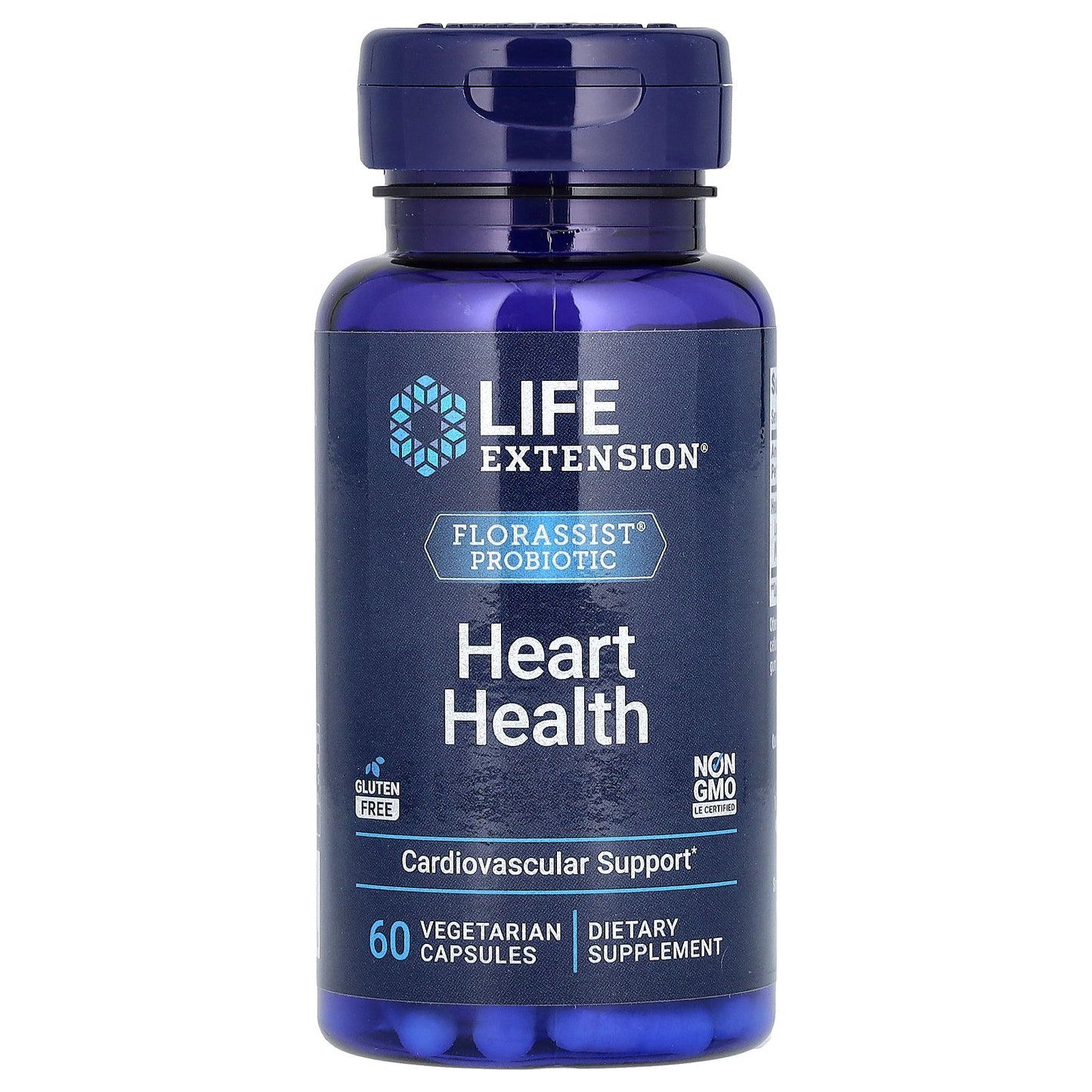 Life Extension, FLORASSIST Probiotic Heart Health, 74 mg, 60 Vegetarian Capsules