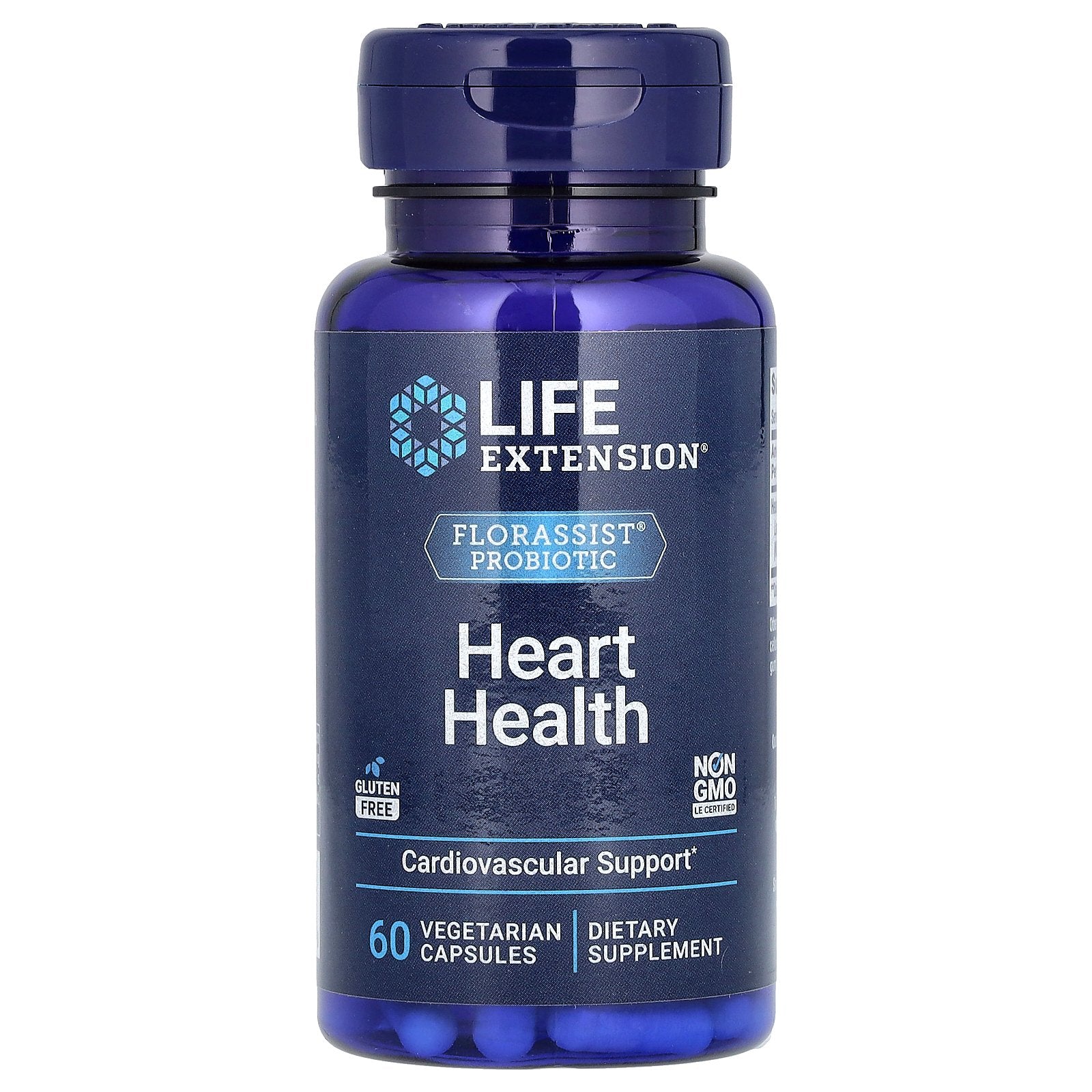 Life Extension, FLORASSIST Probiotic Heart Health, 74 mg, 60 Vegetarian Capsules