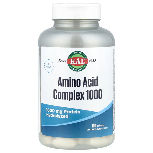 KAL, Amino Acid Complex 1000, 100 Tablets
