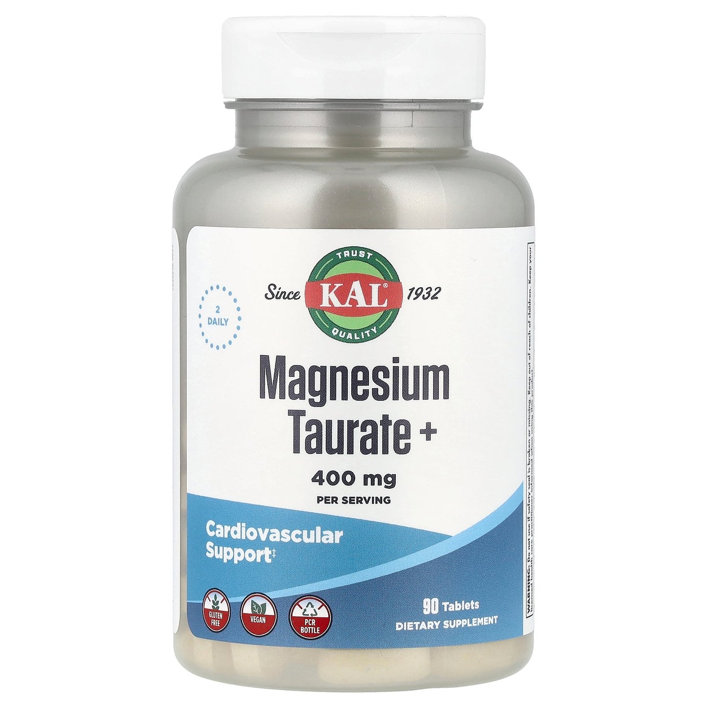 KAL, Magnesium Taurate+, 90 Tablets