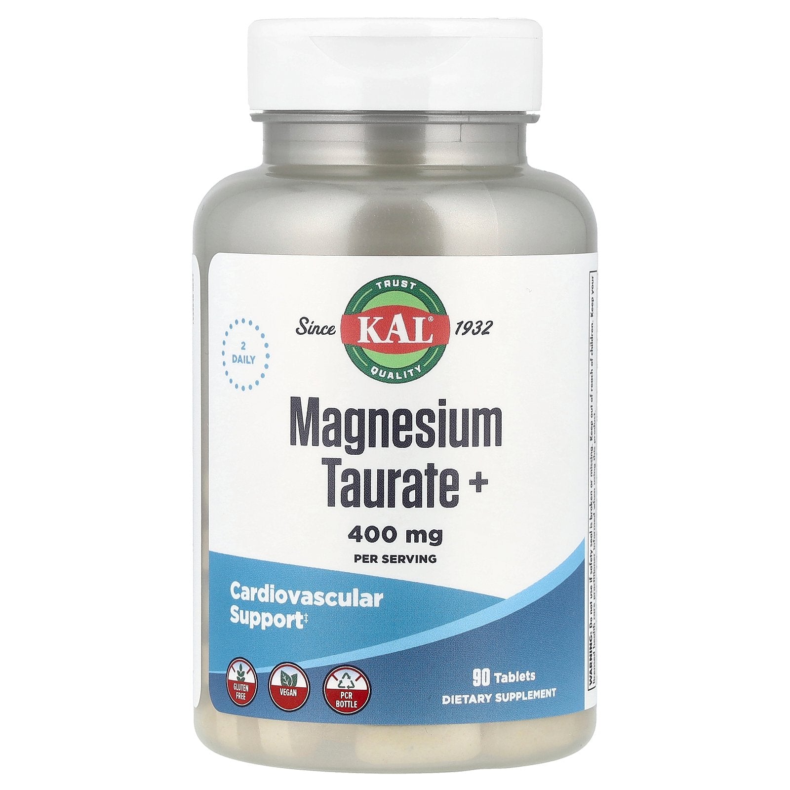 KAL, Magnesium Taurate+, 90 Tablets