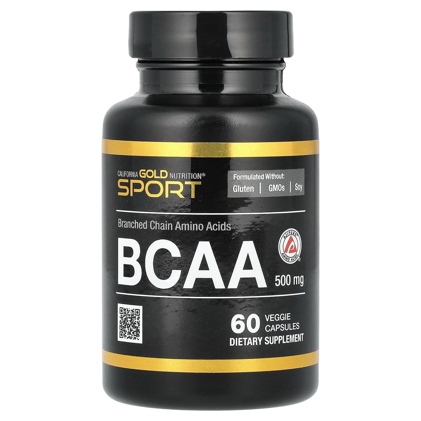 California Gold Nutrition, BCAA, AjiPure® Branched Chain Amino Acids 2:1:1 with L-Leucine, L-Isoleucine, and L-Valine, 500 mg, 60 Veggie Capsules