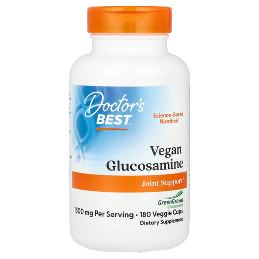 Doctor's Best, Vegan Glucosamine, 1,500 mg, 180 Veggie Caps, (750 mg per Cap)