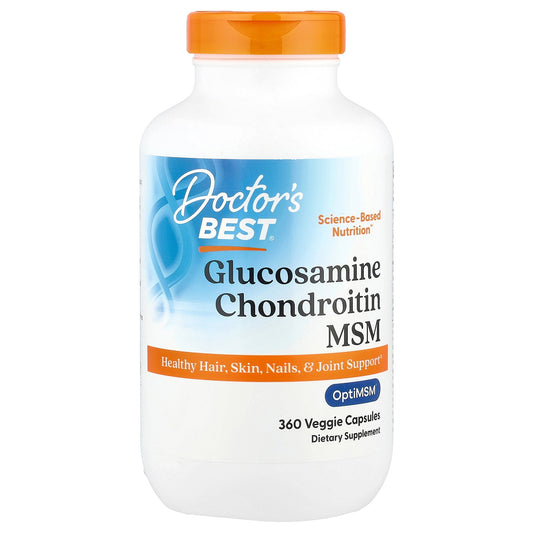 Doctor's Best, Glucosamine Chondroitin MSM, 360 Veggie Capsules