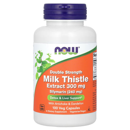 NOW Foods, Milk Thistle Extract, 300 mg, 100 Veg Capsules