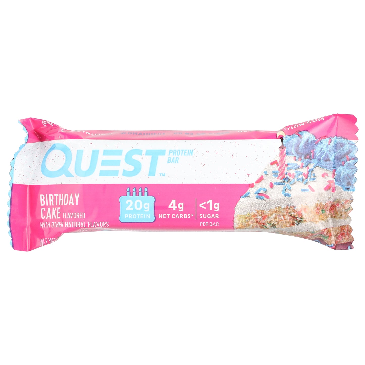 Quest Nutrition, Protein Bar, Birthday Cake, 12 Bars, 2.12 oz (60 g) Each