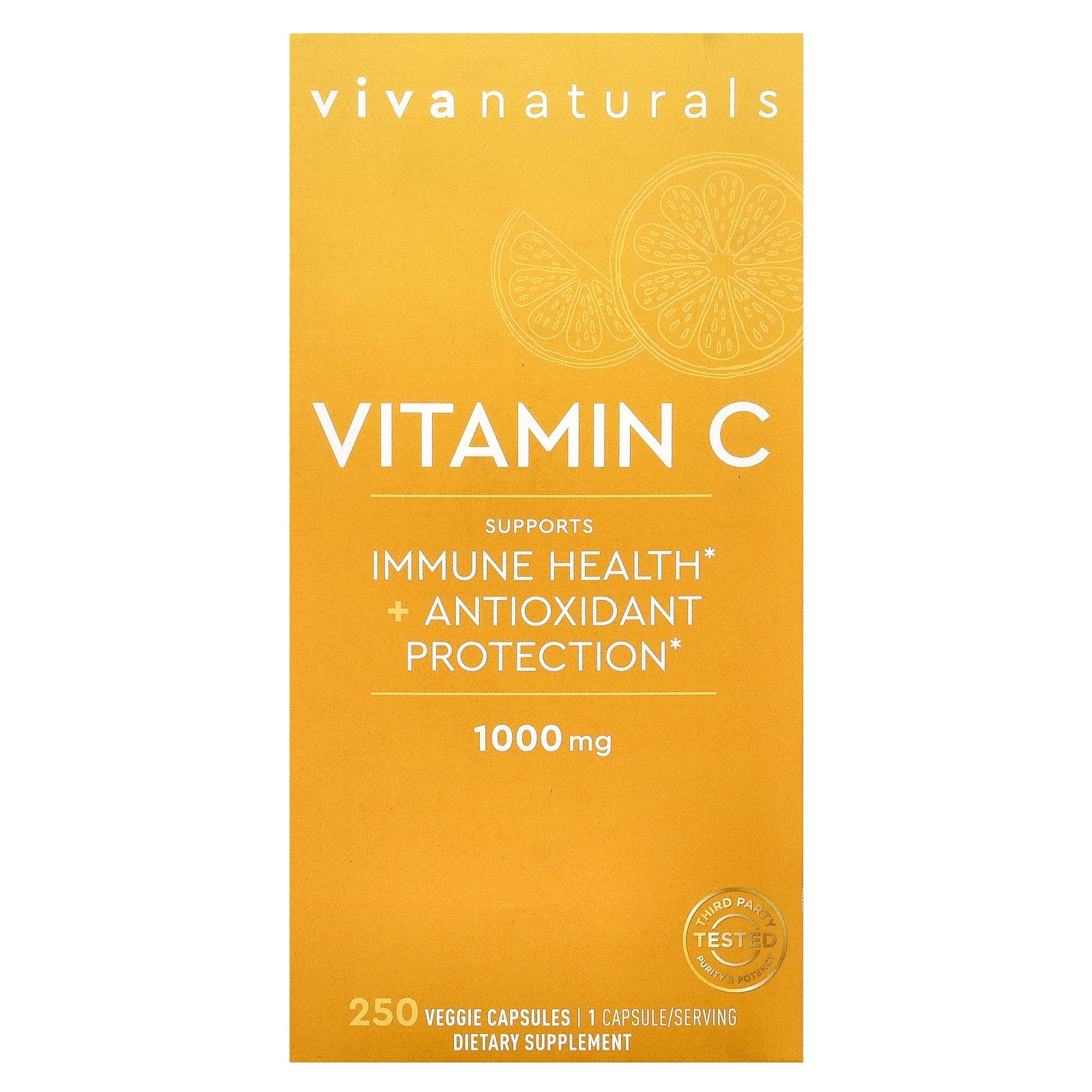 Viva Naturals, Vitamin C, 1,000 mg, 250 Veggie Capsules