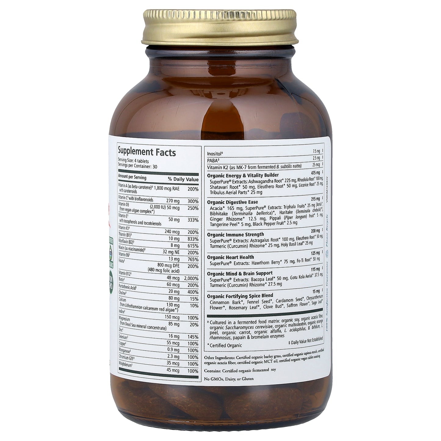 Pure Synergy, Vita-Min-Herb®, Men's Multivitamin, 120 Tablets