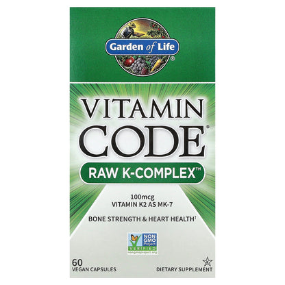 Garden of Life, Vitamin Code®, RAW K-Complex™, 60 Vegan Capsules