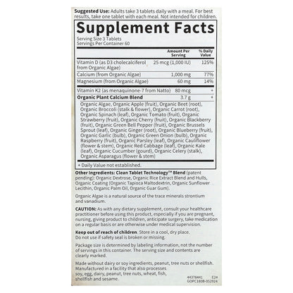 Garden of Life, Organics, Organic Plant Calcium, 180 Vegan Tablets