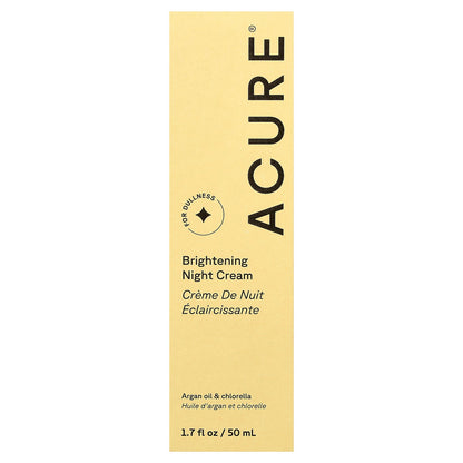 ACURE, Brightening Night Cream, For Dullness, 1.7 fl oz (50 ml)