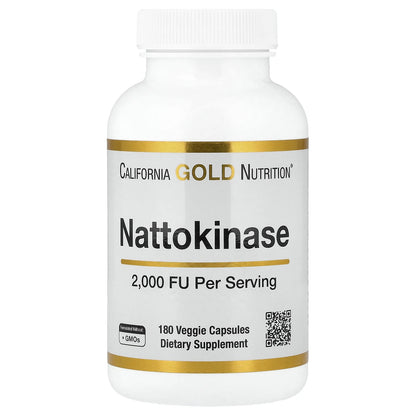 California Gold Nutrition, Nattokinase, Proteolytic Enzyme, 2,000 FU, 180 Veggie Capsules