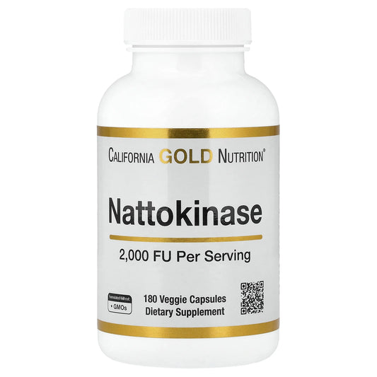 California Gold Nutrition, Nattokinase, Proteolytic Enzyme, 2,000 FU, 180 Veggie Capsules