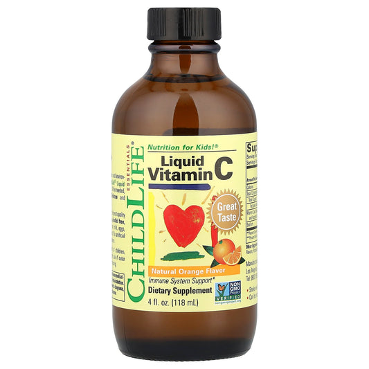 ChildLife Essentials, Liquid Vitamin C, Natural Orange, 4 fl oz (118 ml)