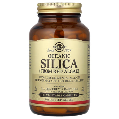 Solgar, Oceanic Silica From Red Algae, 100 Vegetable Capsules