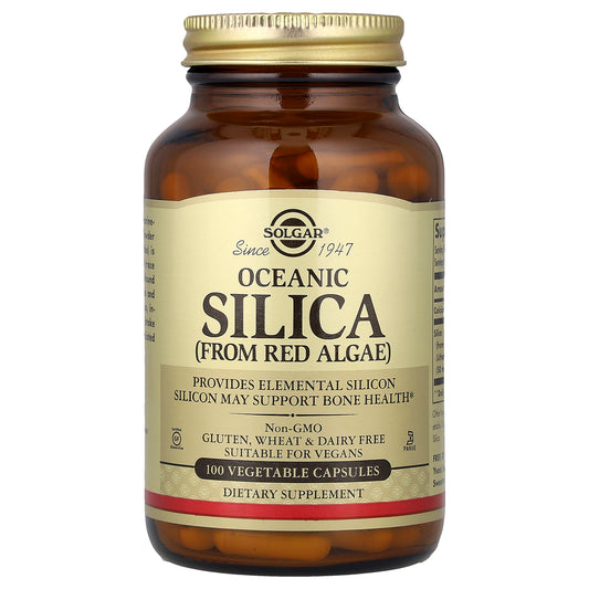 Solgar, Oceanic Silica From Red Algae, 100 Vegetable Capsules