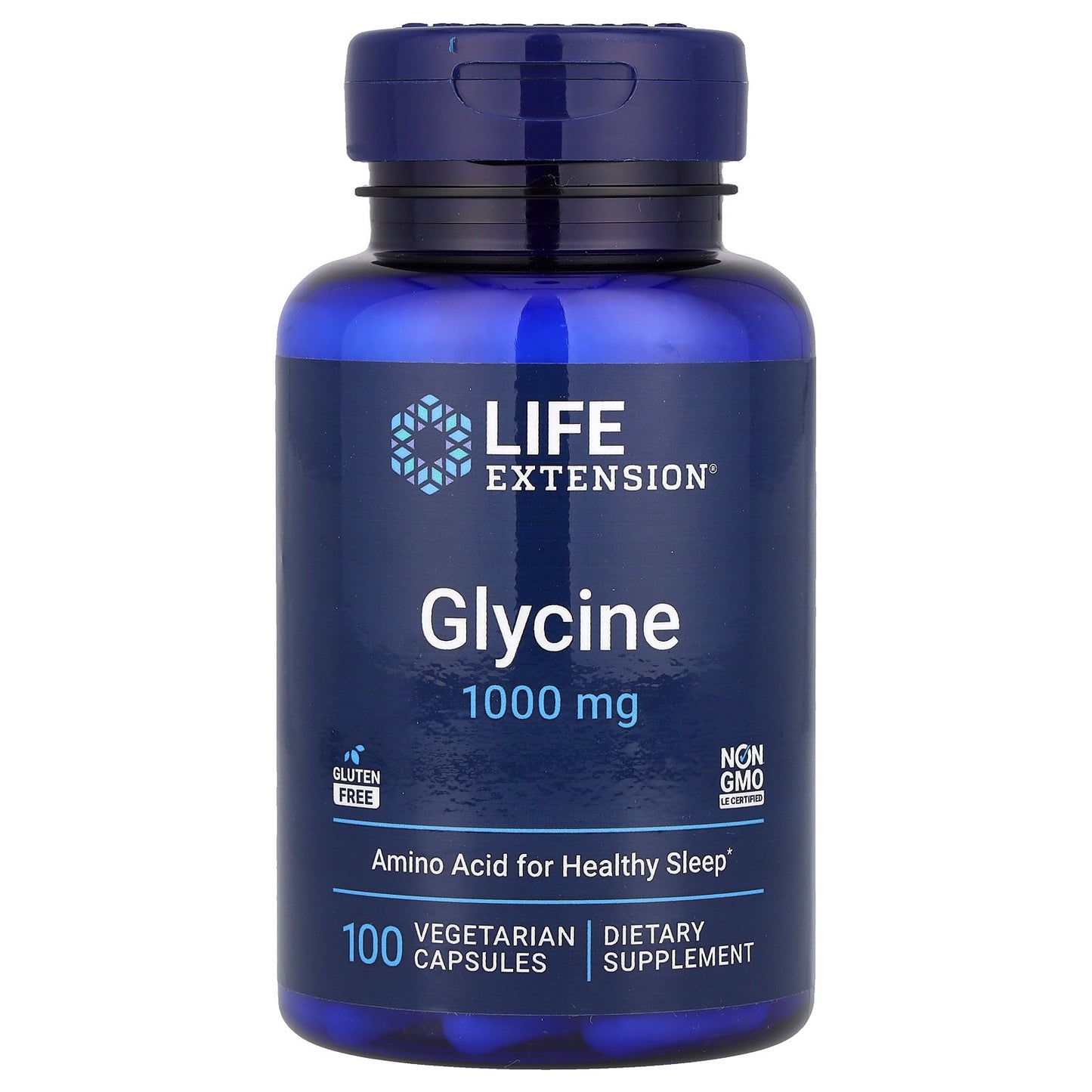 Life Extension, Glycine, 1,000 mg, 100 Vegetarian Capsules