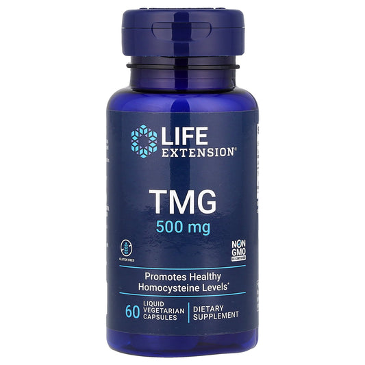 Life Extension, TMG, 1,000 mg, 60 Liquid Vegetarian Capsules (500 mg per Capsule)