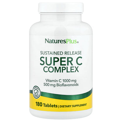 NaturesPlus, Super C Complex, Sustained Release, 180 Tablets