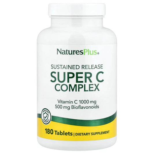 NaturesPlus, Super C Complex, Sustained Release, 180 Tablets
