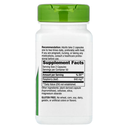 Nature's Way, Raspberry Leaf, 100 Vegan Capsules (320 mg per Capsule)
