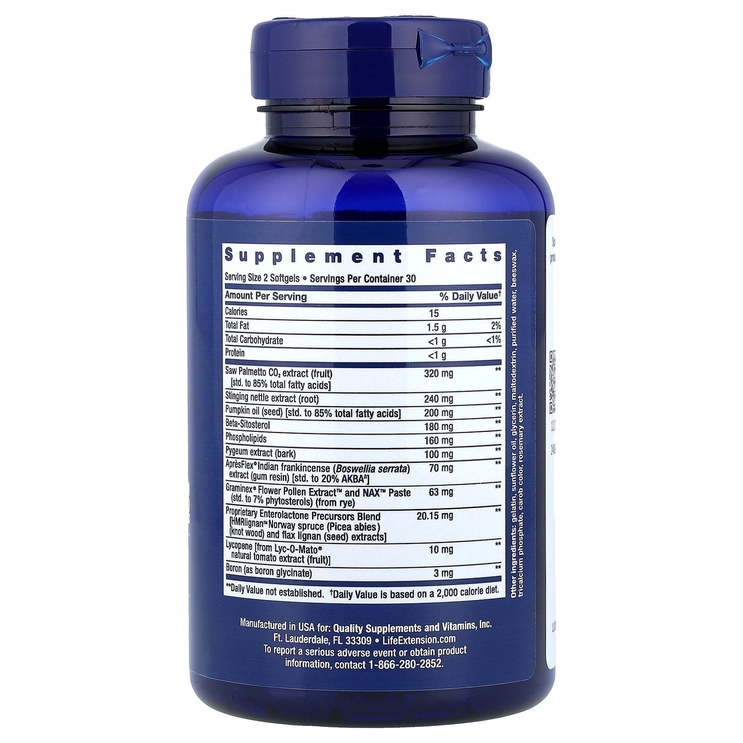 Life Extension, Ultra Prostate Formula, 60 Softgels