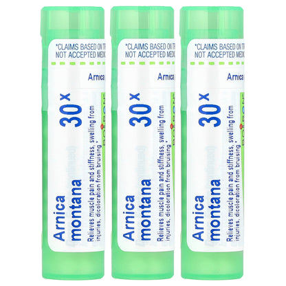 Boiron, Arnica 30X, 3 Tubes, Approx. 80 Pellets Each