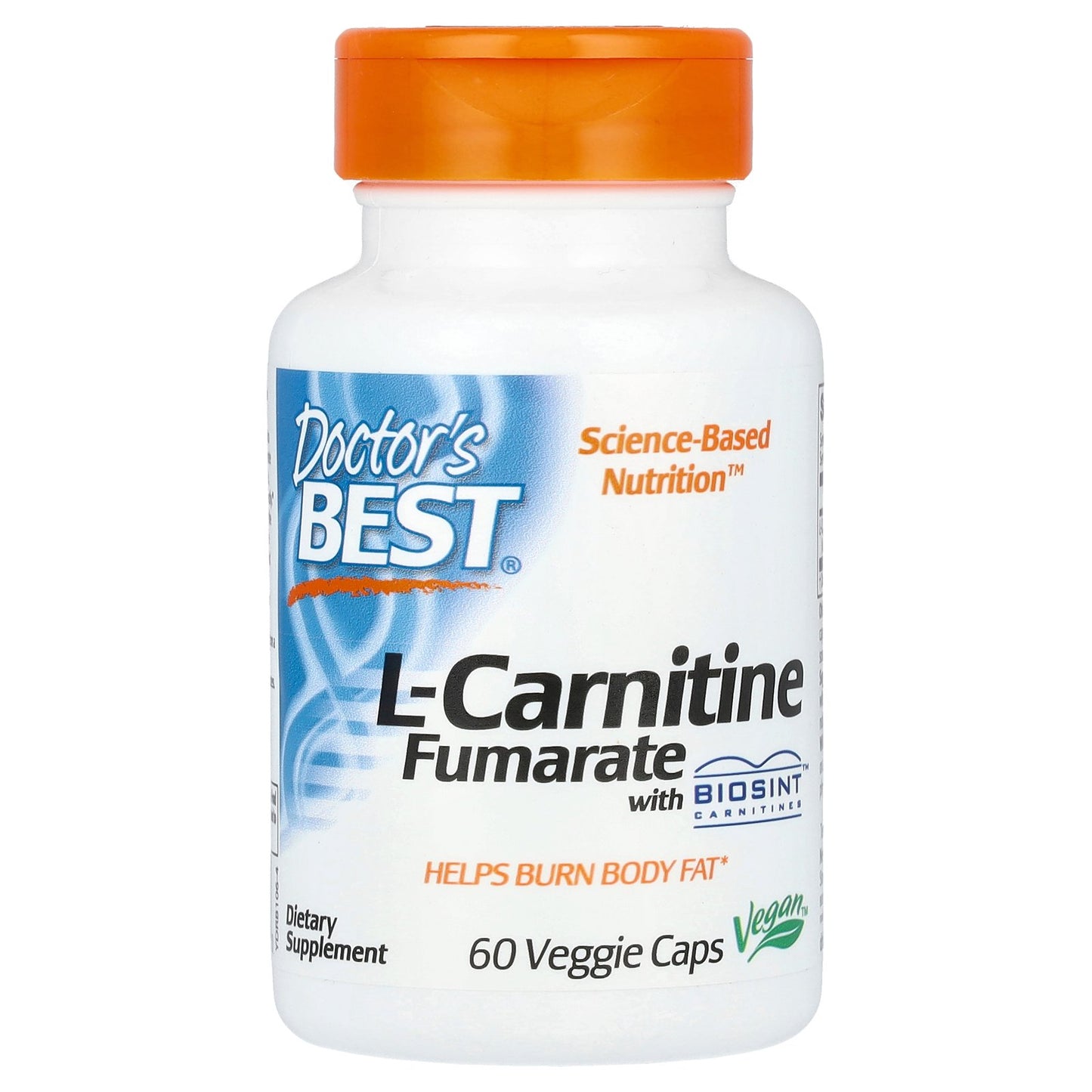 Doctor's Best, L-Carnitine Fumarate with Biosint Carnitine, 60 Veggie Caps (500 mg per Veggie Cap)